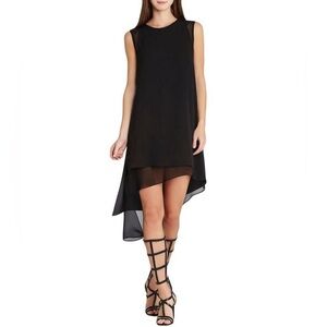 Elegant Black Sleeveless Dress by BCBG Size Small